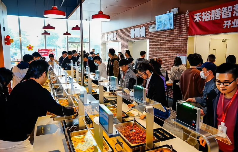 禾裕膳智慧食堂生物岛创新中心店实拍